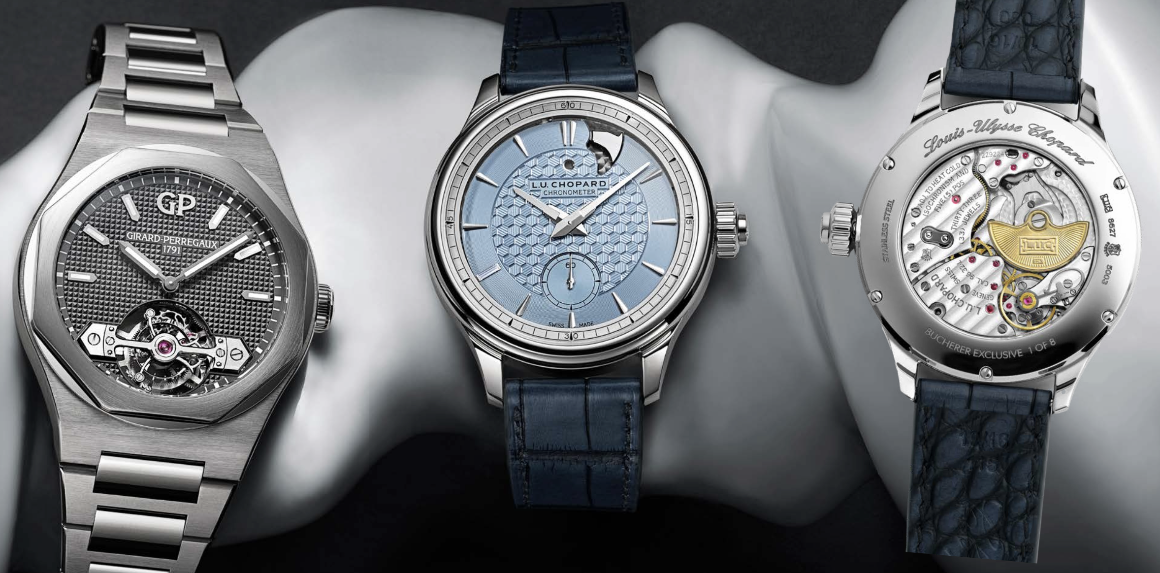Drei hochwertige Armbanduhren